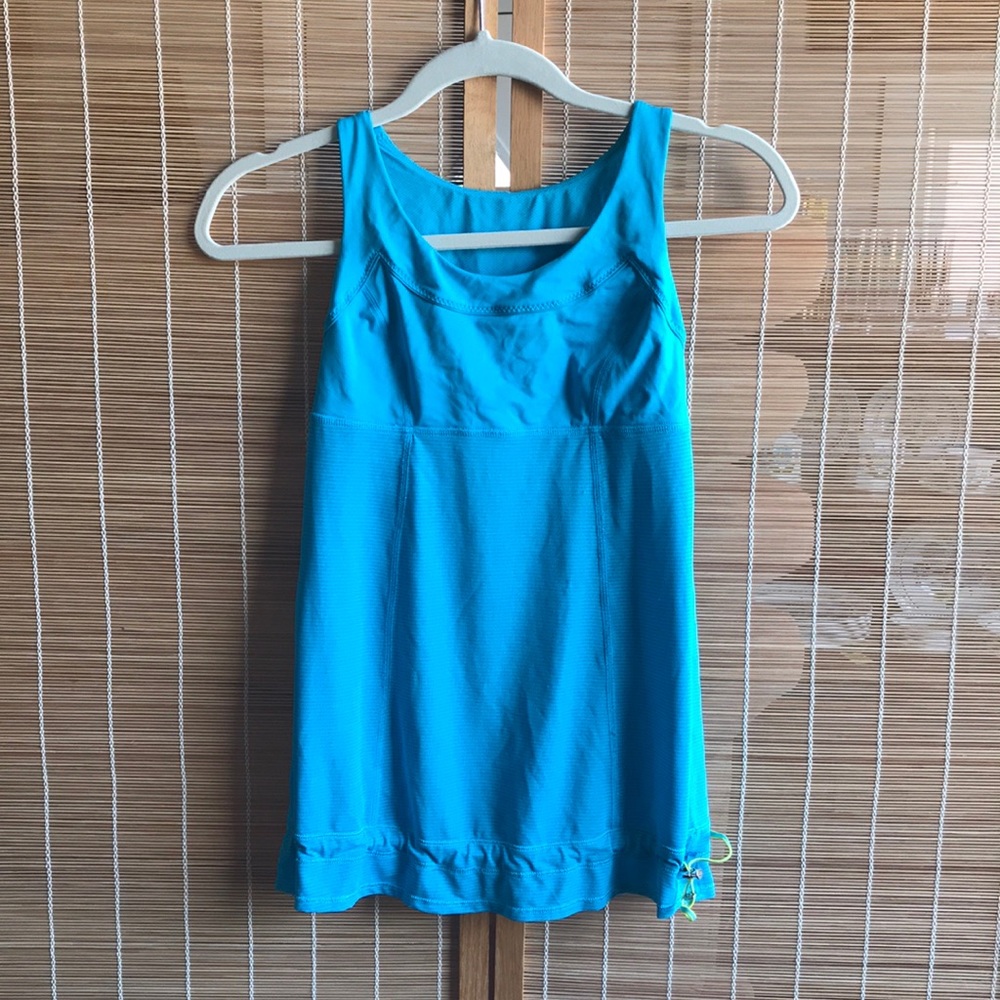Lululemon Blue Cinch Tank Top